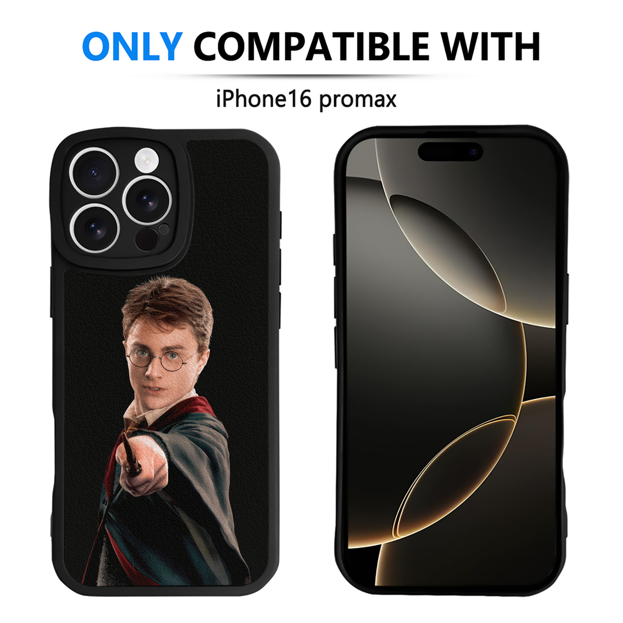 （画像用） Harry Potter ハリー・ポッターシリーズ 【iPhone 16シリーズ対応】シリコンスマホケース（レザー調） 材質：シリコン